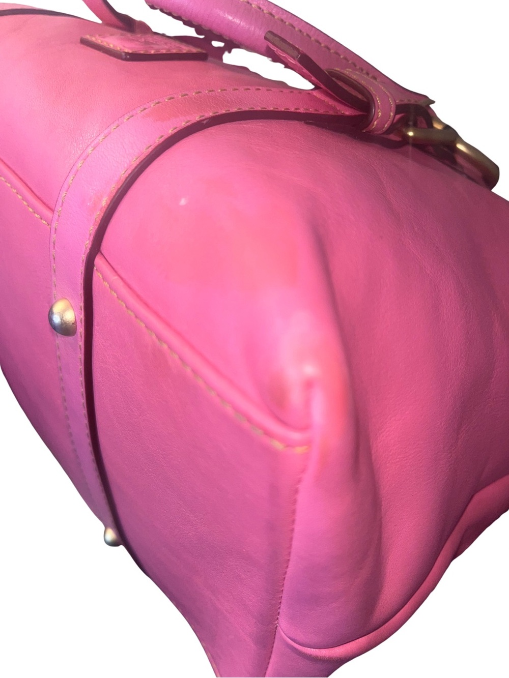 Dooney & Bourke Florentine Pink Leather Satchel - Picture 13 of 17
